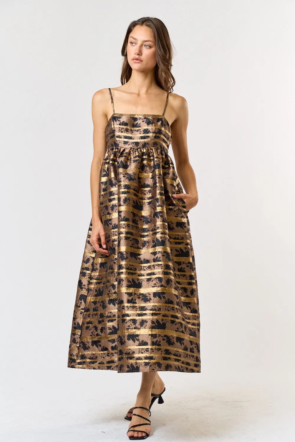 JACQUARD MIDI DRESS