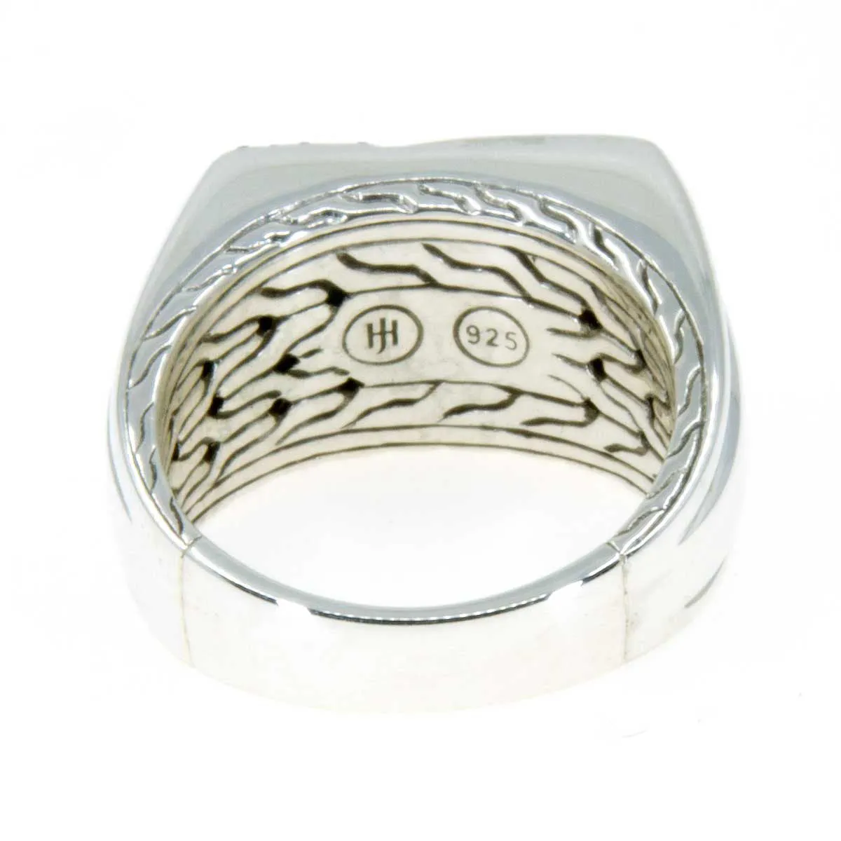 John Hardy Asli Classic Chain Geometrical Black Sapphire Ring