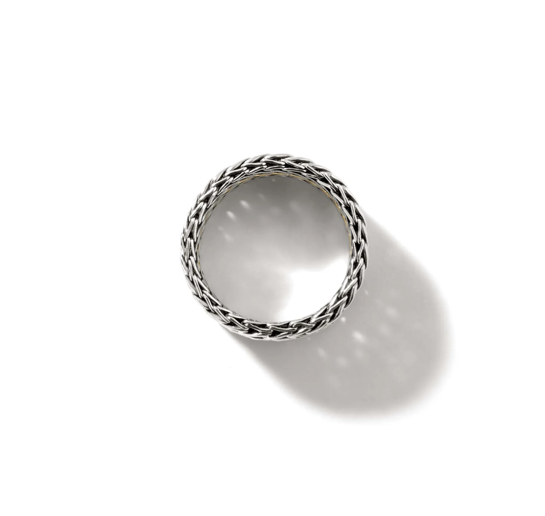 John Hardy Classic Chain 18K Yellow Gold & Sterling Silver Band, 9mm