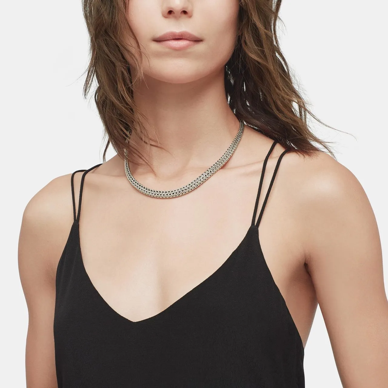John Hardy Classic Chain 8.5mm Sterling Silver Graduated Necklace