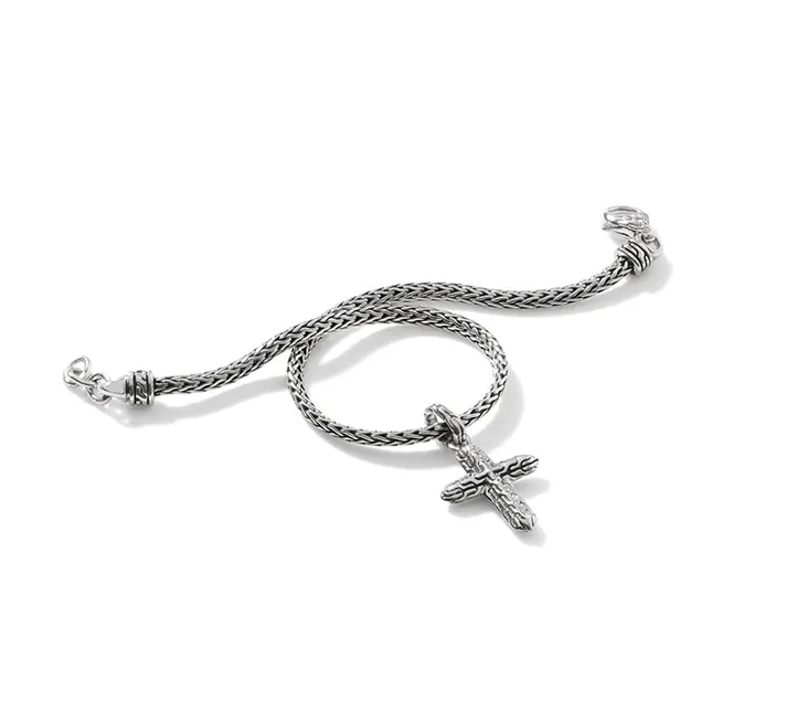 John Hardy Classic Chain Cross Charm Bracelet