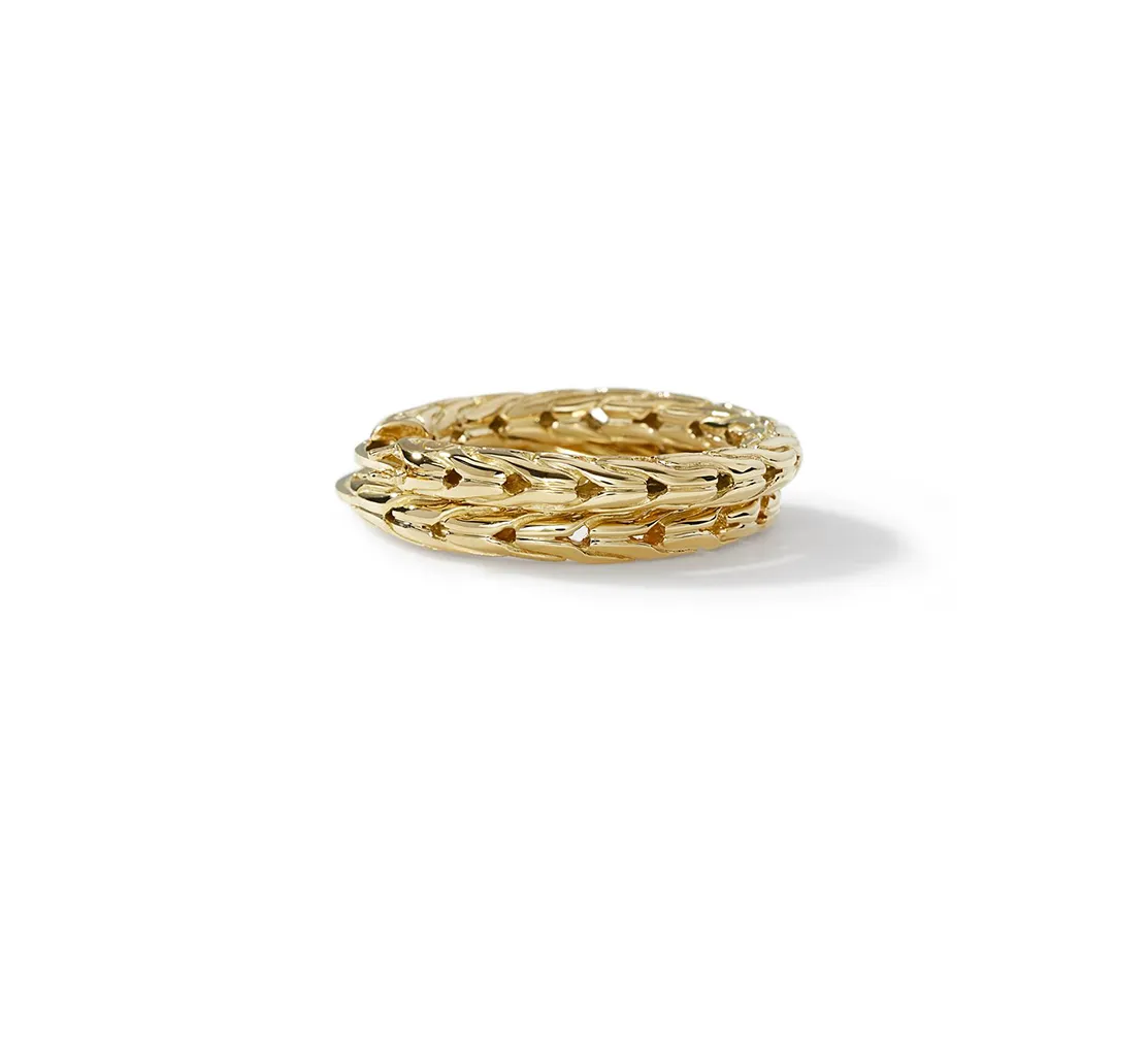 John Hardy Classic Chain Gold Small Hoop Earrings