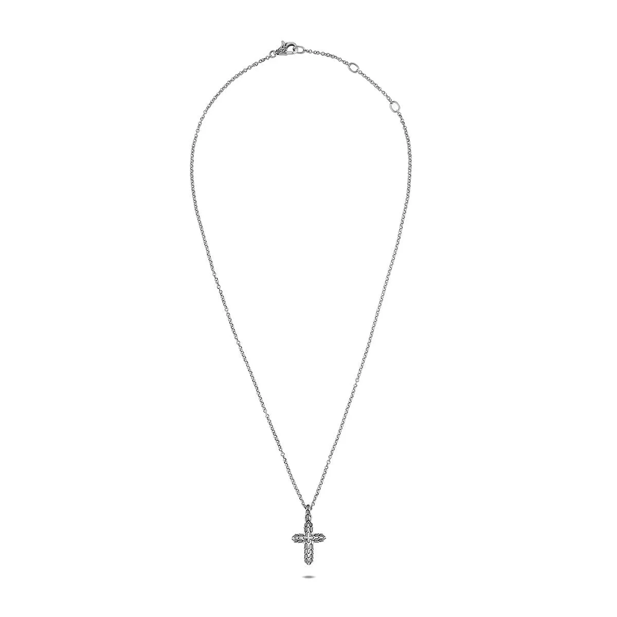 John Hardy Classic Chain Sterling Silver Cross Pendant Necklace