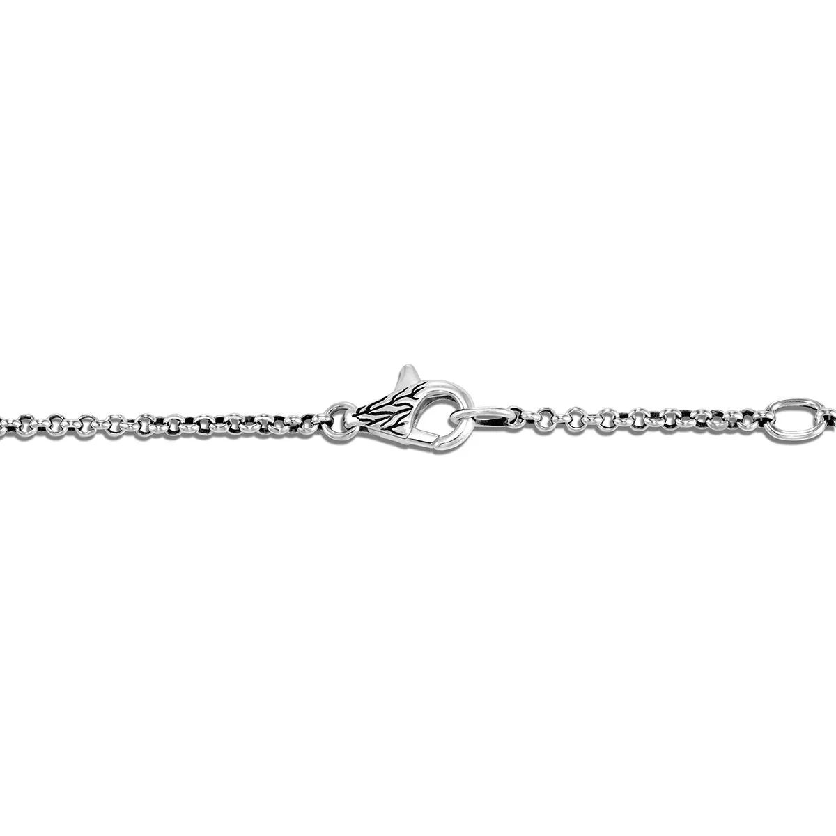 John Hardy Classic Chain Sterling Silver Interlinking Circle Pendant Necklace