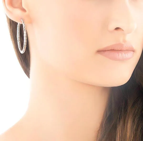 John Hardy Classic Chain Sterling Silver Medium Hoop Earrings