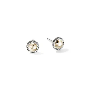 John Hardy Essential 14k yellow gold center post earring