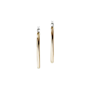 John Hardy Essentials Mixed Metals Hoop Earrings, 30mm