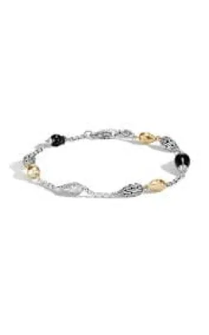 John Hardy Hammered Two-Tone Chain Bracelet