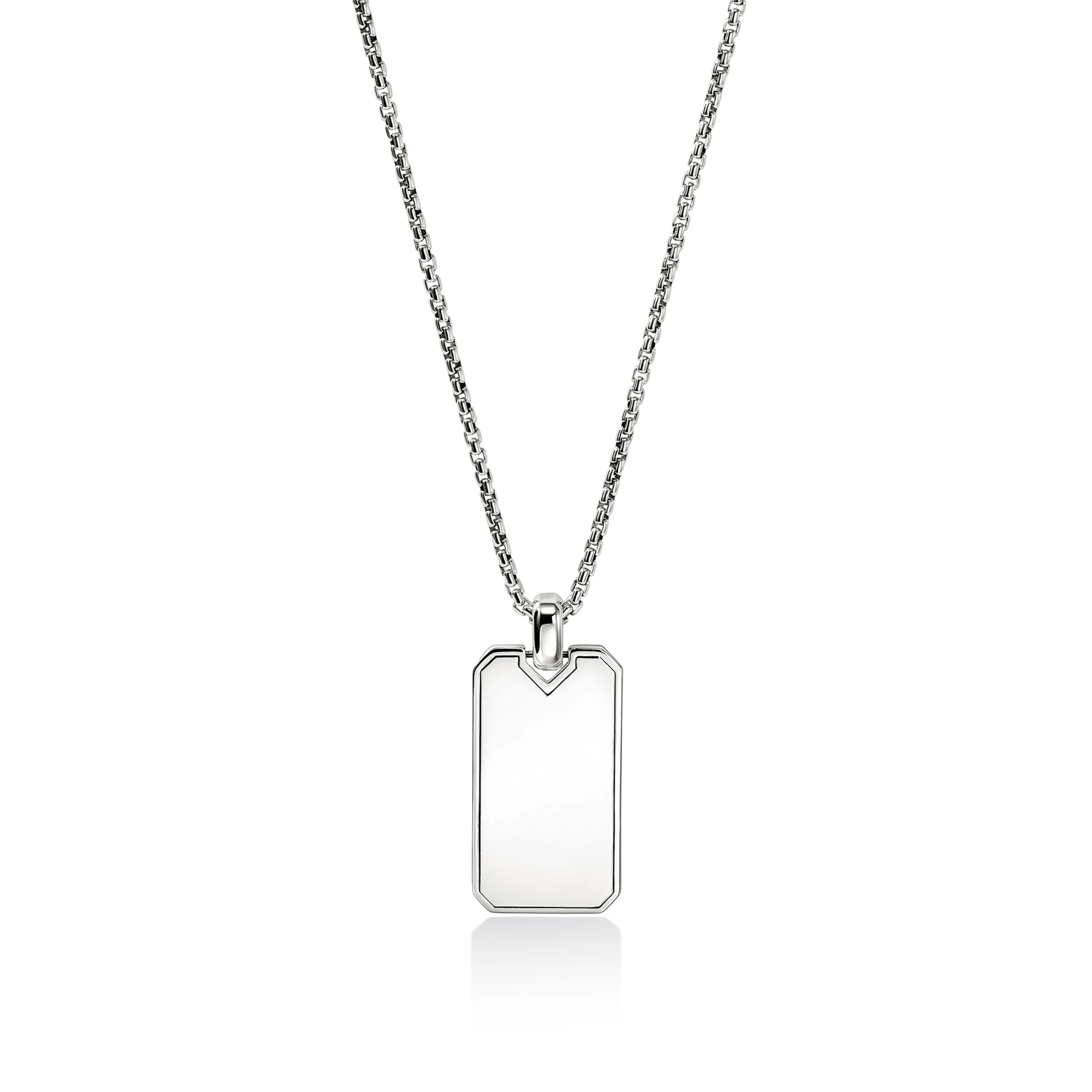 John Hardy Icon 50 Sterling Silver Tag Necklace