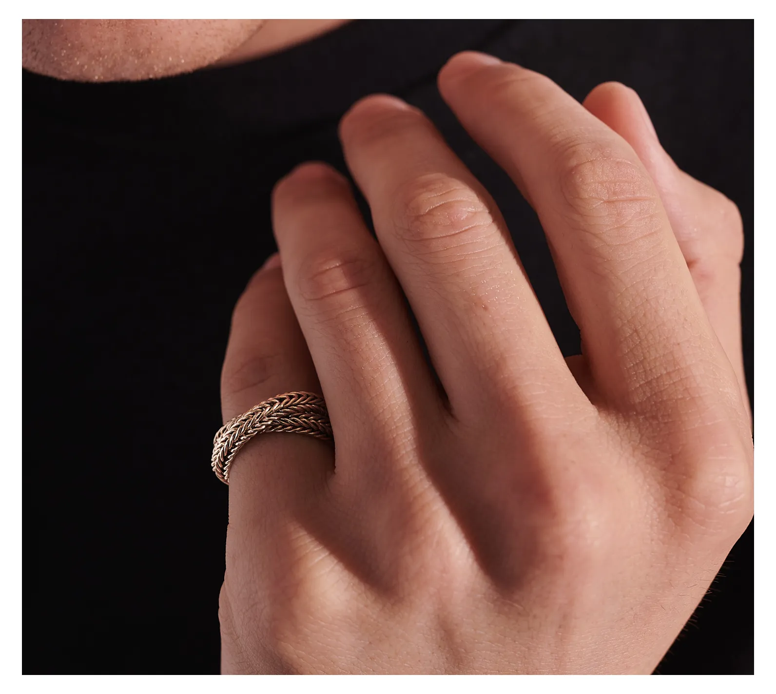 John Hardy Kami Yellow Gold Crossover Ring