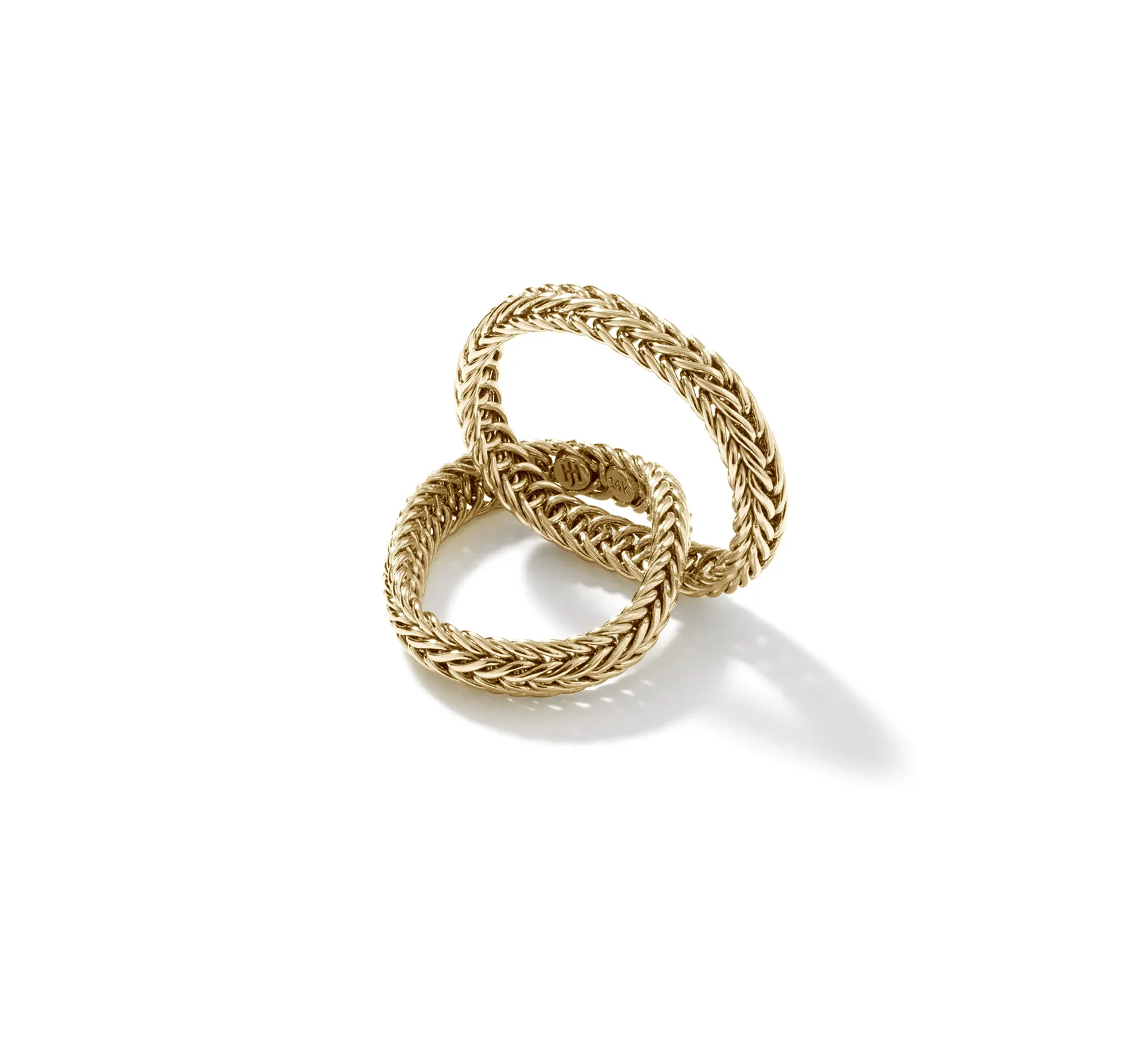John Hardy Kami Yellow Gold Crossover Ring