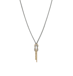 John Hardy Love Knot Mixed Metals Chain Necklace, 1.8mm