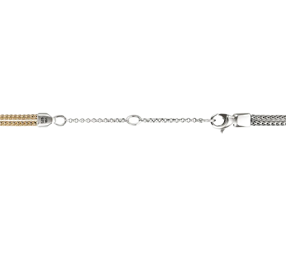 John Hardy Love Knot Mixed Metals Double Chain Necklace, 1.8mm