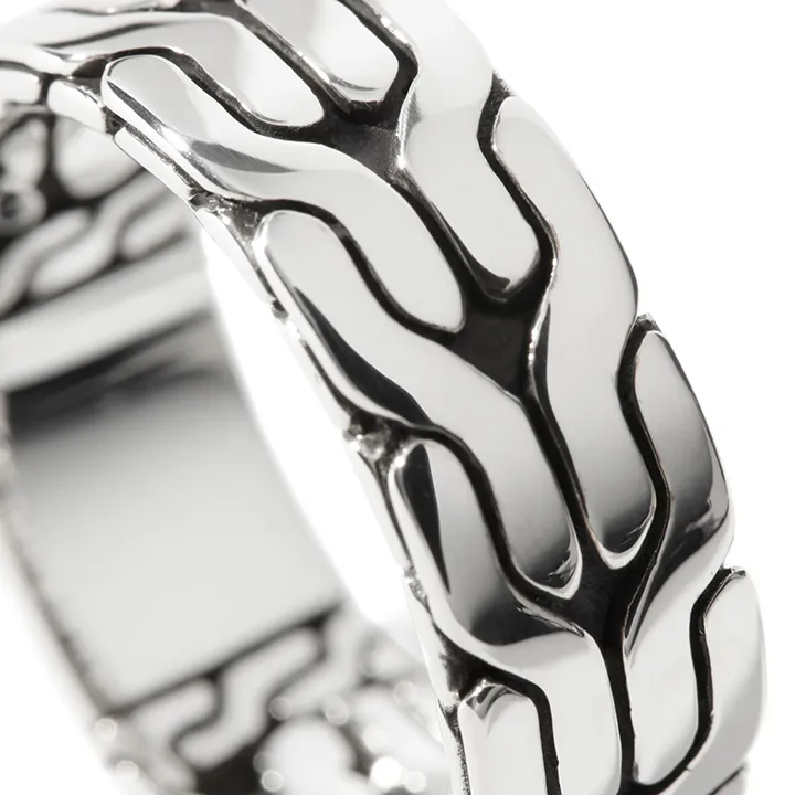 John Hardy Men's Classic Chain Sterling Silver 8mm Band