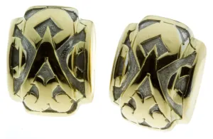 John Hardy Silver & 18kt Gold Earrings