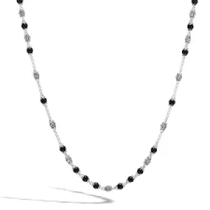 John Hardy Silver and Black Onyx Chain Necklace