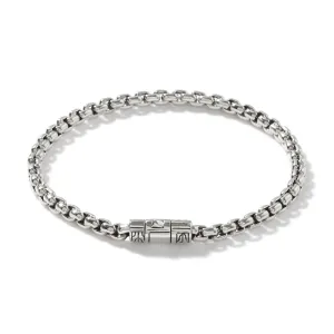 John Hardy Silver Box Chain Bracelet
