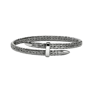 John Hardy Spear Sterling Silver Flex Cuff with Black Rhodium