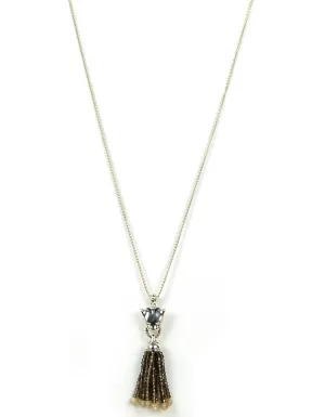 John Hardy Sterling & Diamond Macan Legends Tiger Necklace w/ Tassel