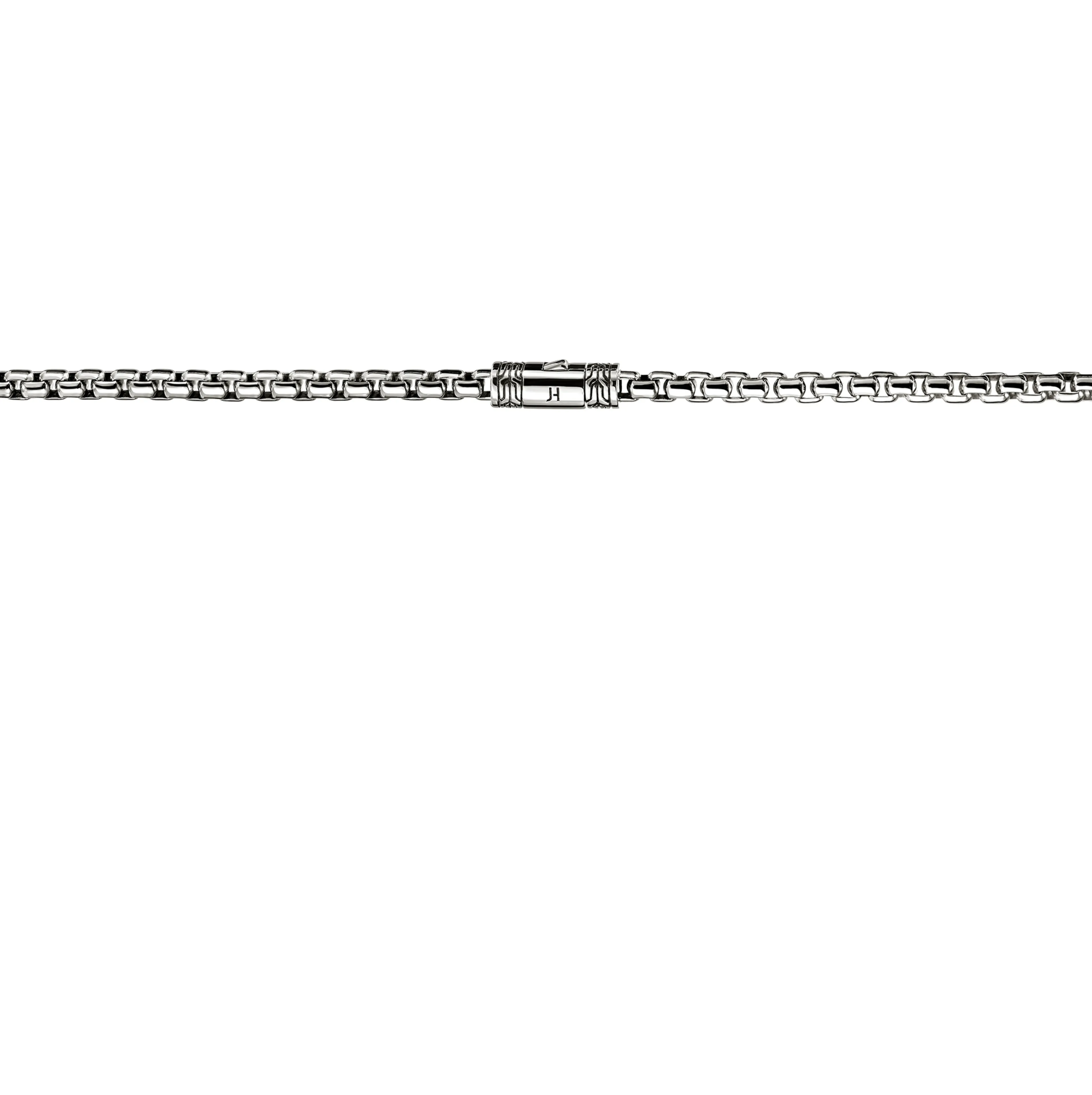 John Hardy Sterling Silver Box Chain Necklace, 3.7mm