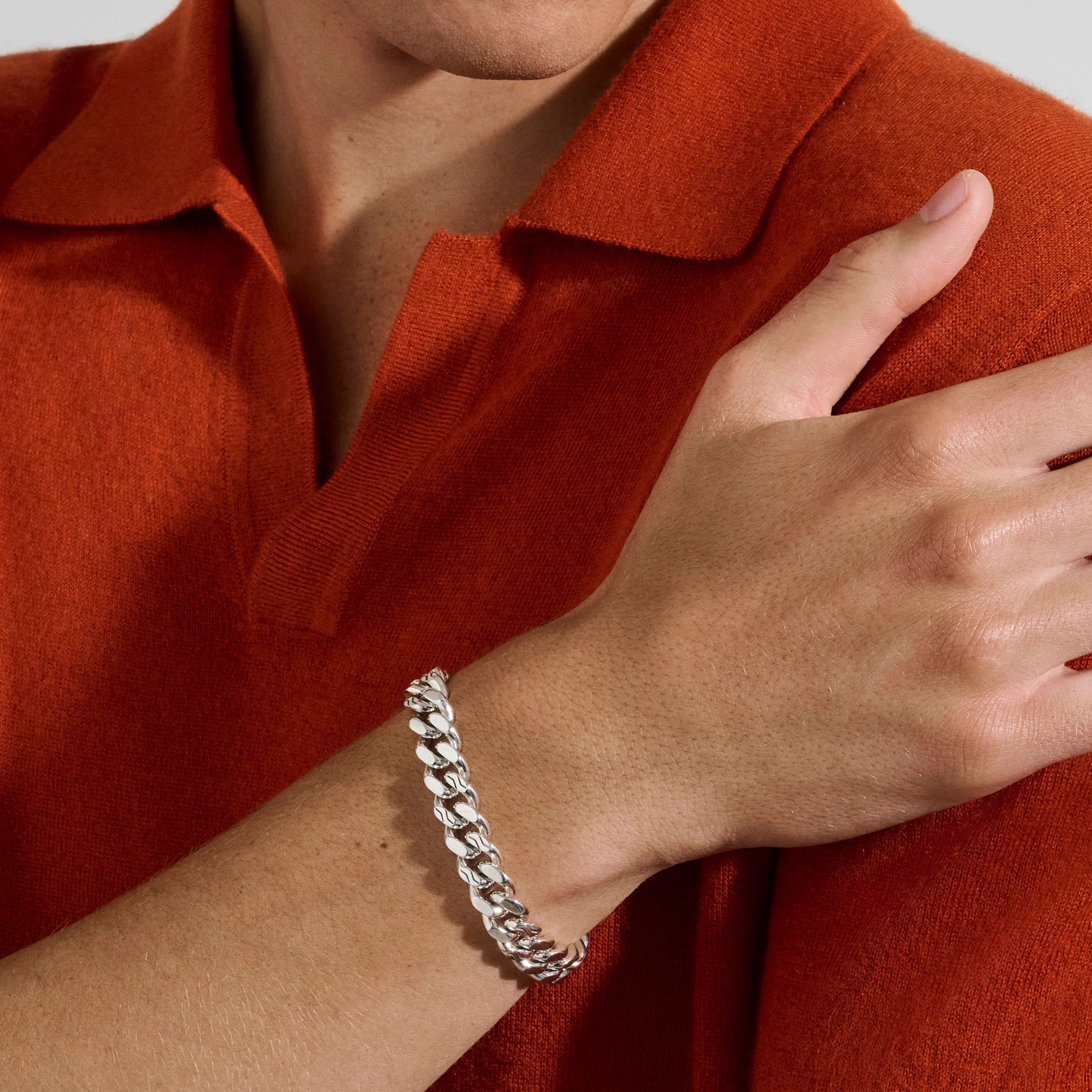John Hardy Sterling Silver Curb Chain Bracelet, 11mm