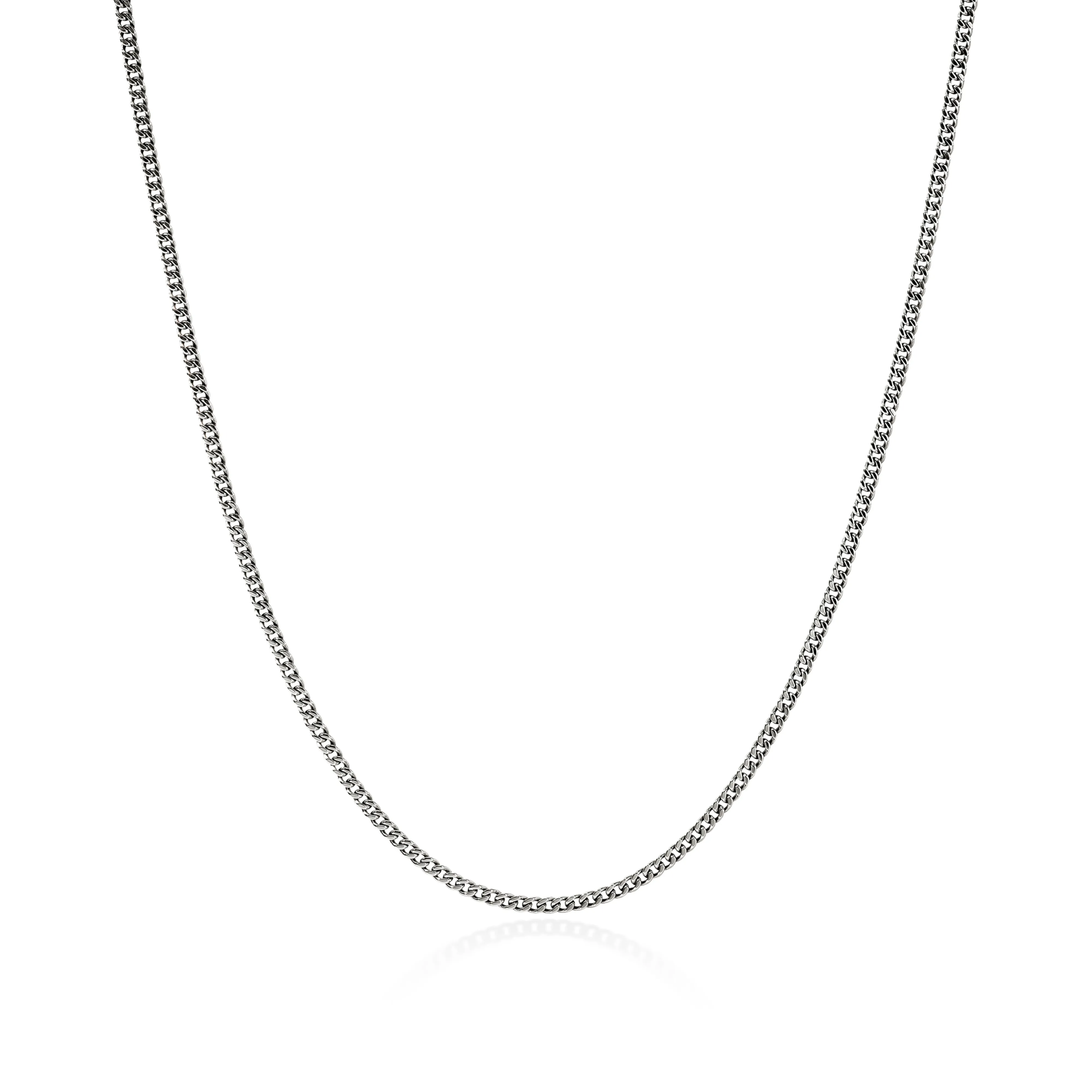 John Hardy Sterling Silver Curb Chain Necklace, 2.1mm