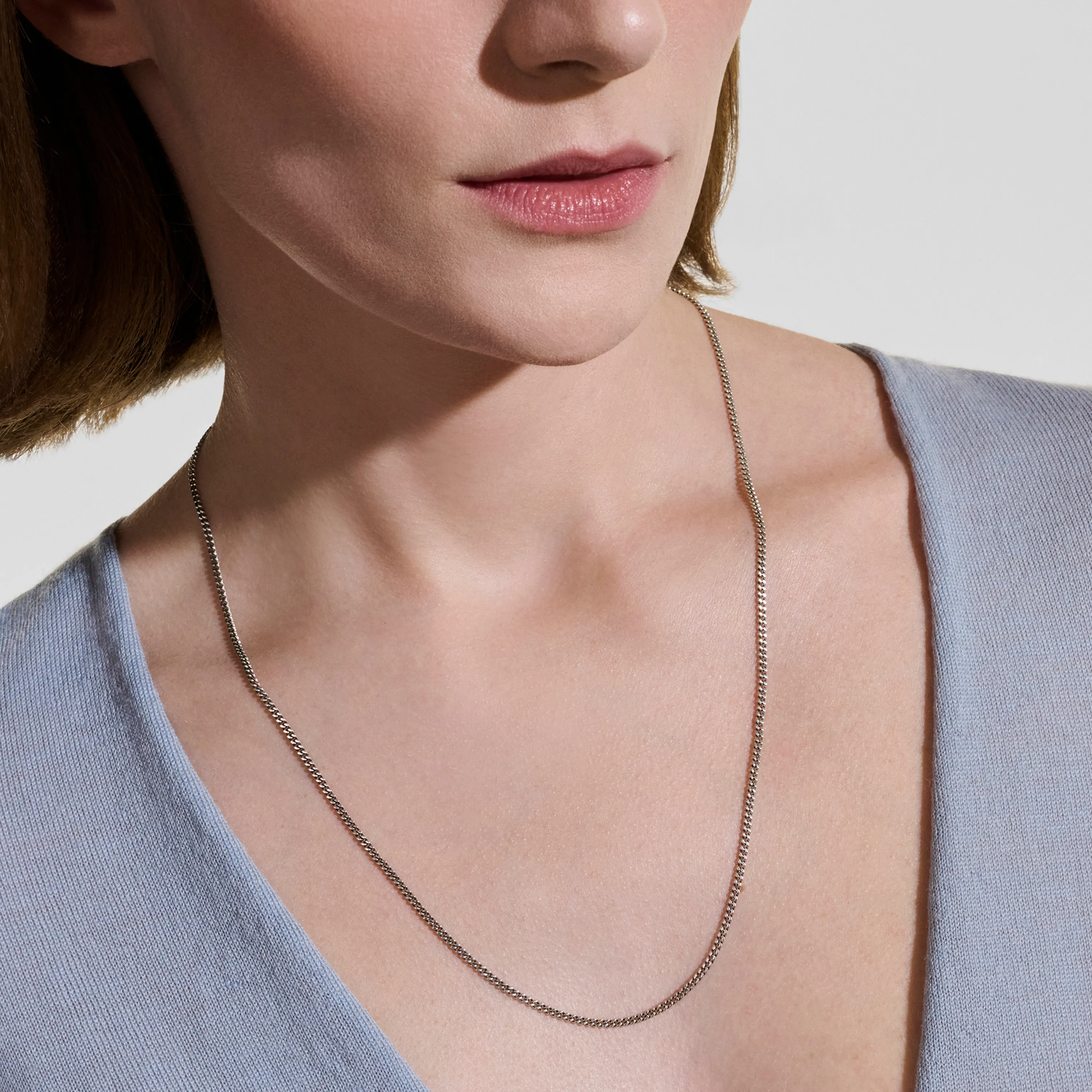 John Hardy Sterling Silver Curb Chain Necklace, 2.1mm