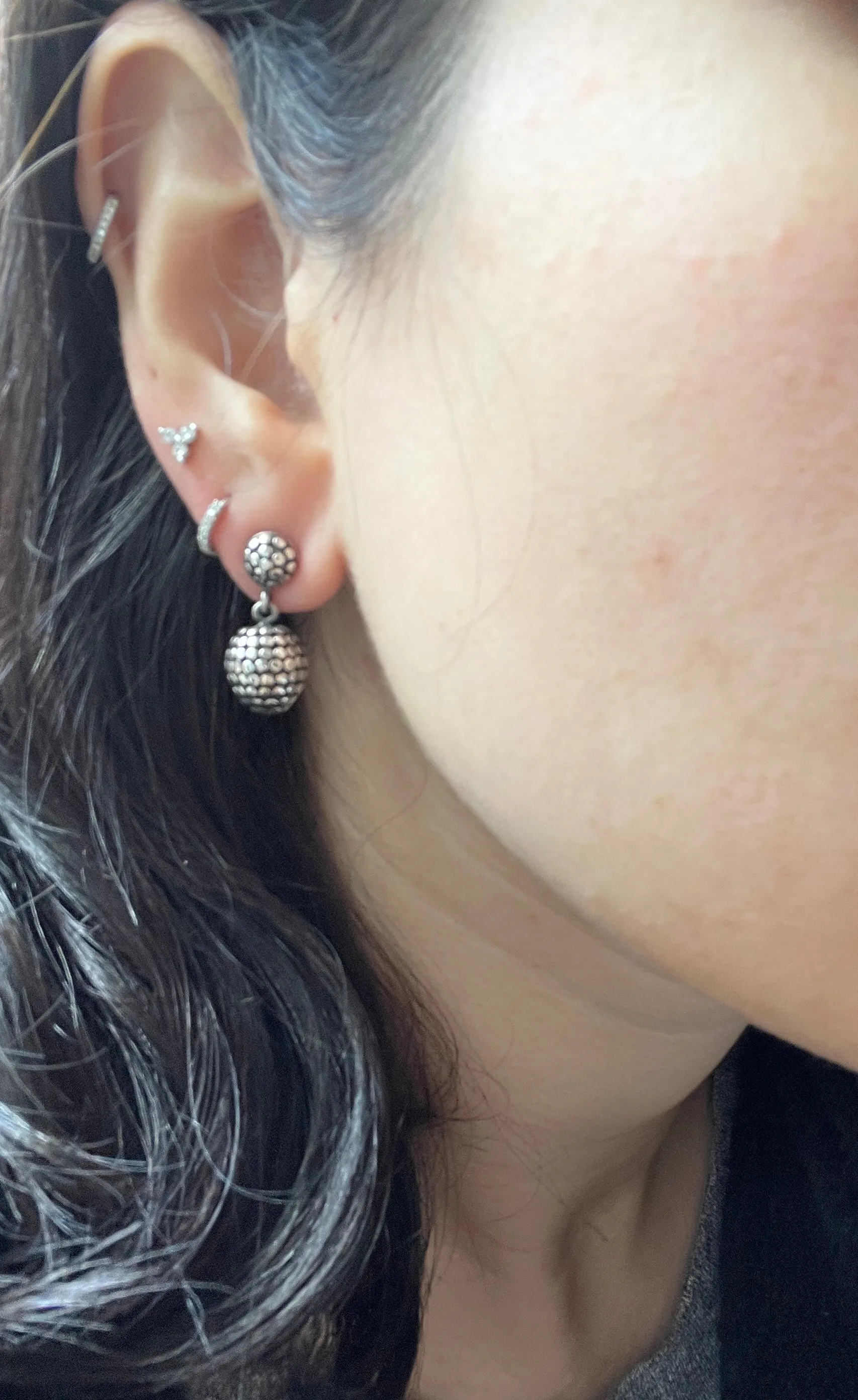 John Hardy Sterling Silver Dot Drop Pierced Earrings