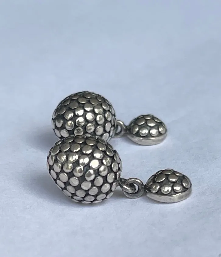 John Hardy Sterling Silver Dot Drop Pierced Earrings