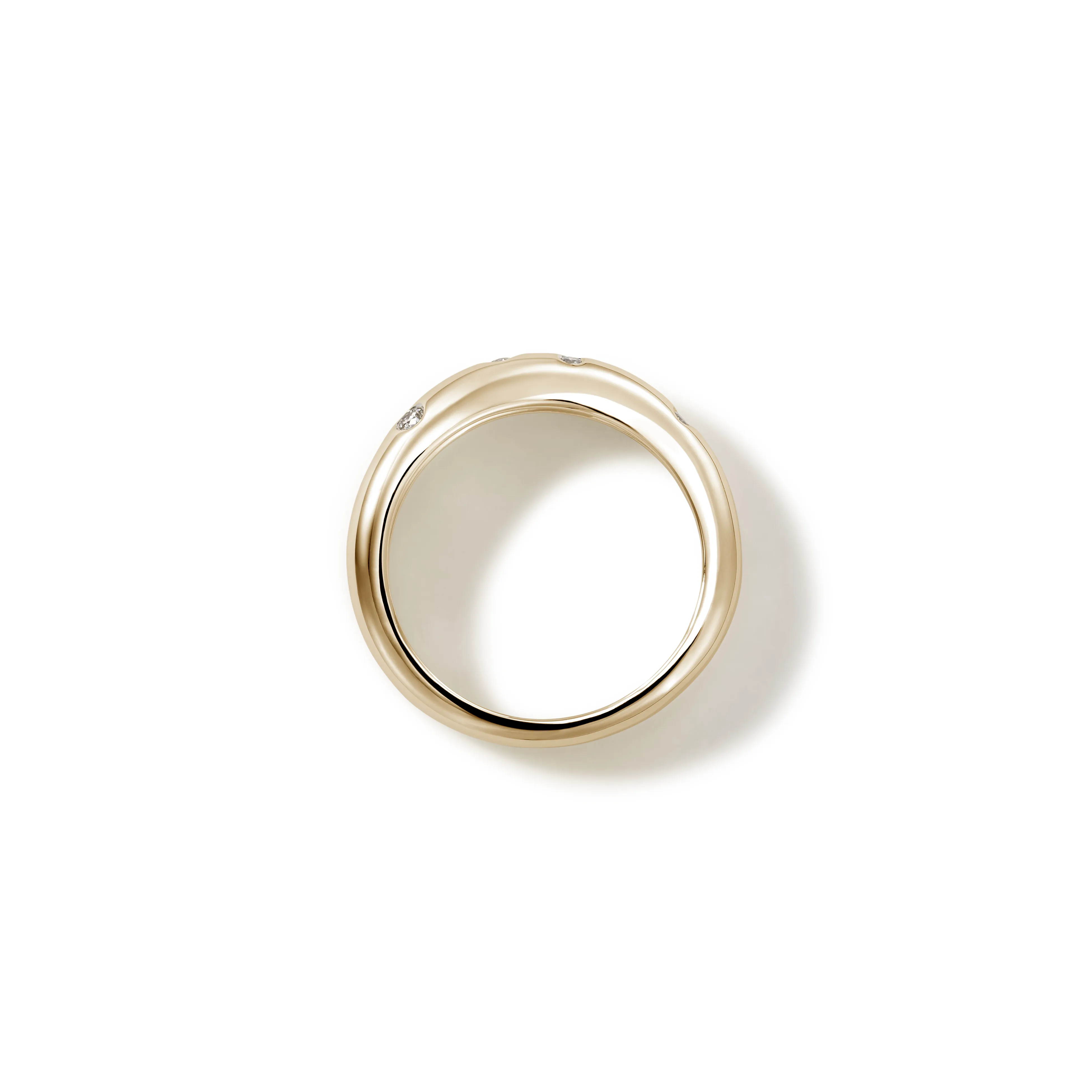 John Hardy Surf Gold Scattered Diamond Ring