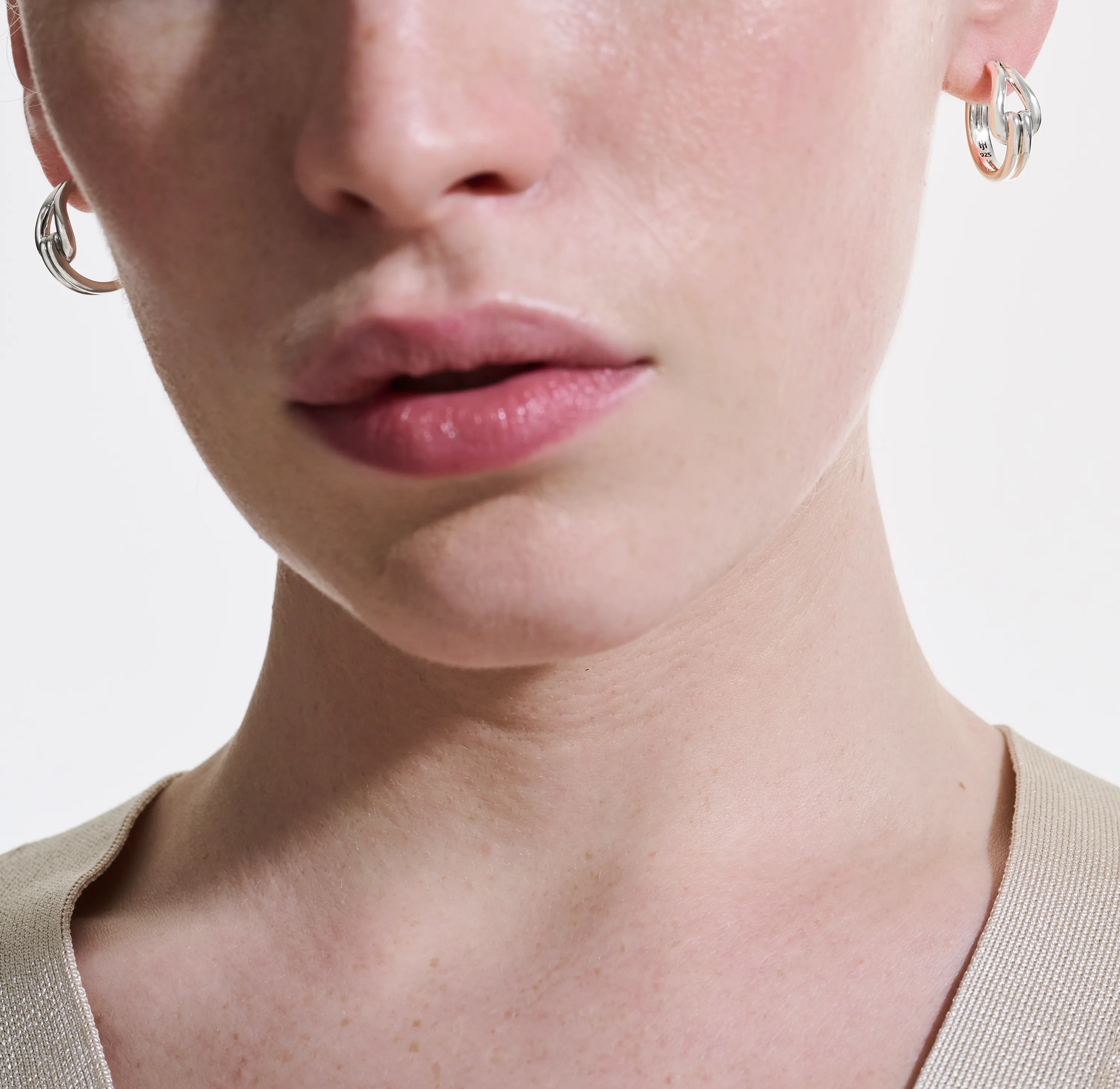 John Hardy Surf Silver Hoop Earrings, 18.5mm
