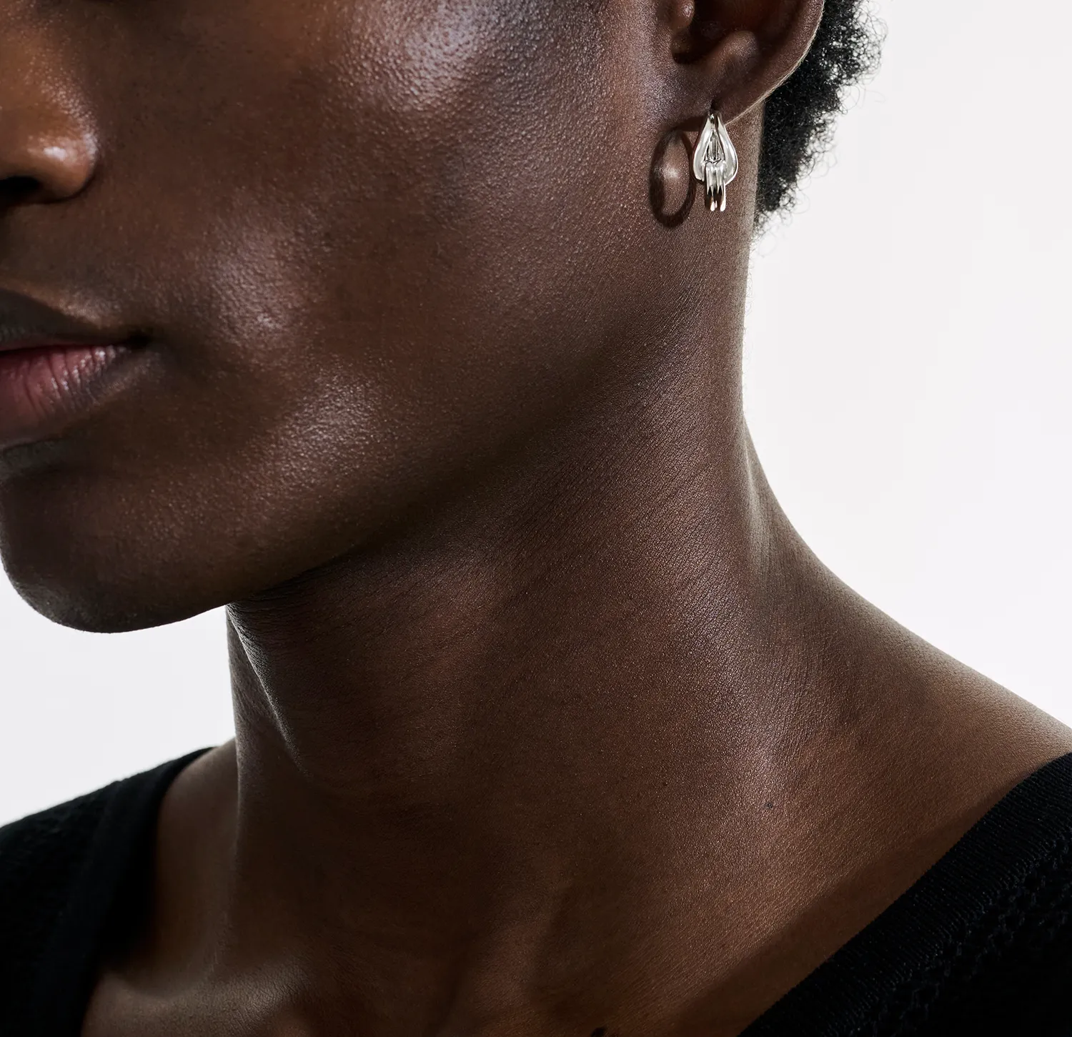 John Hardy Surf Silver Hoop Earrings, 18.5mm