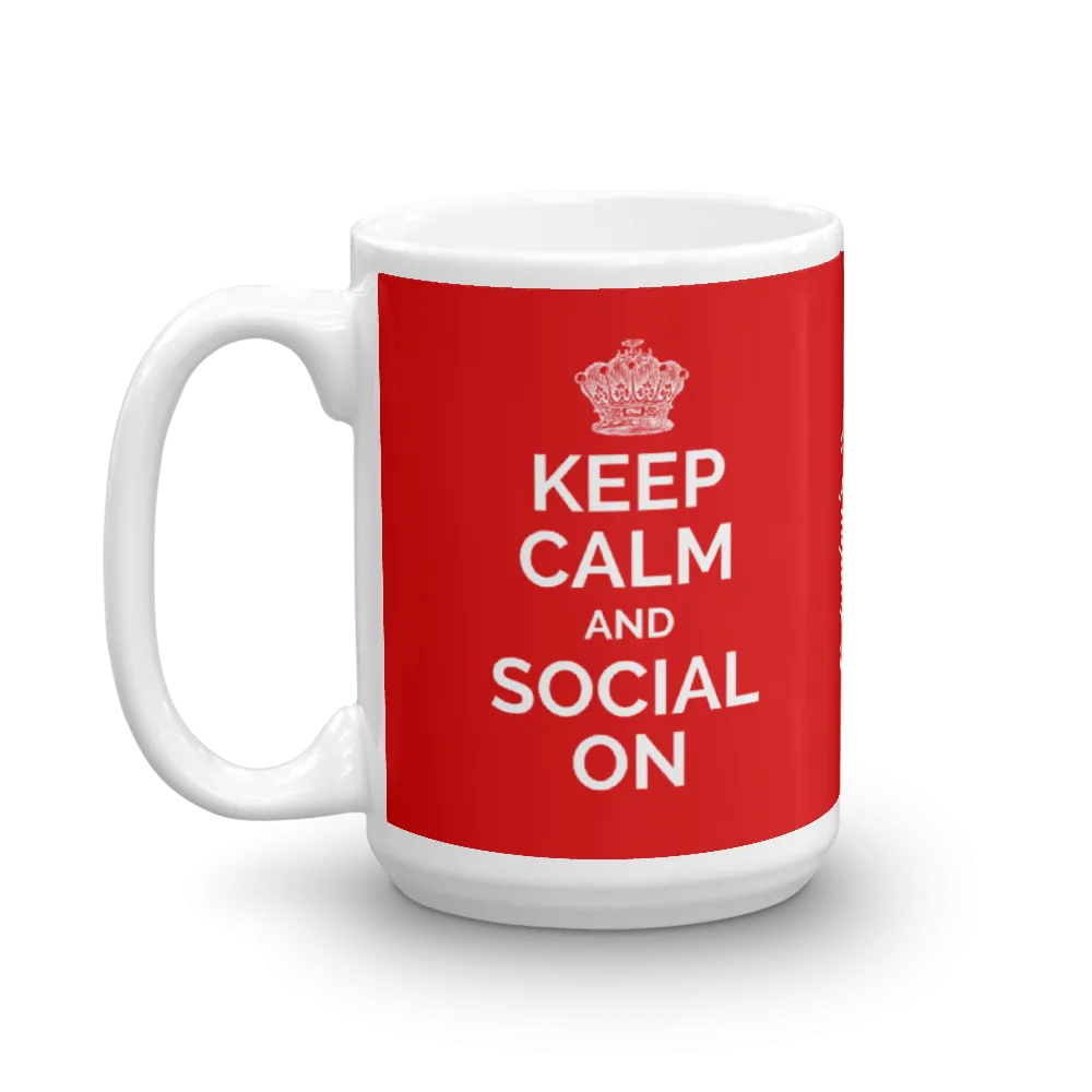 Keep Calm and Social On Mug