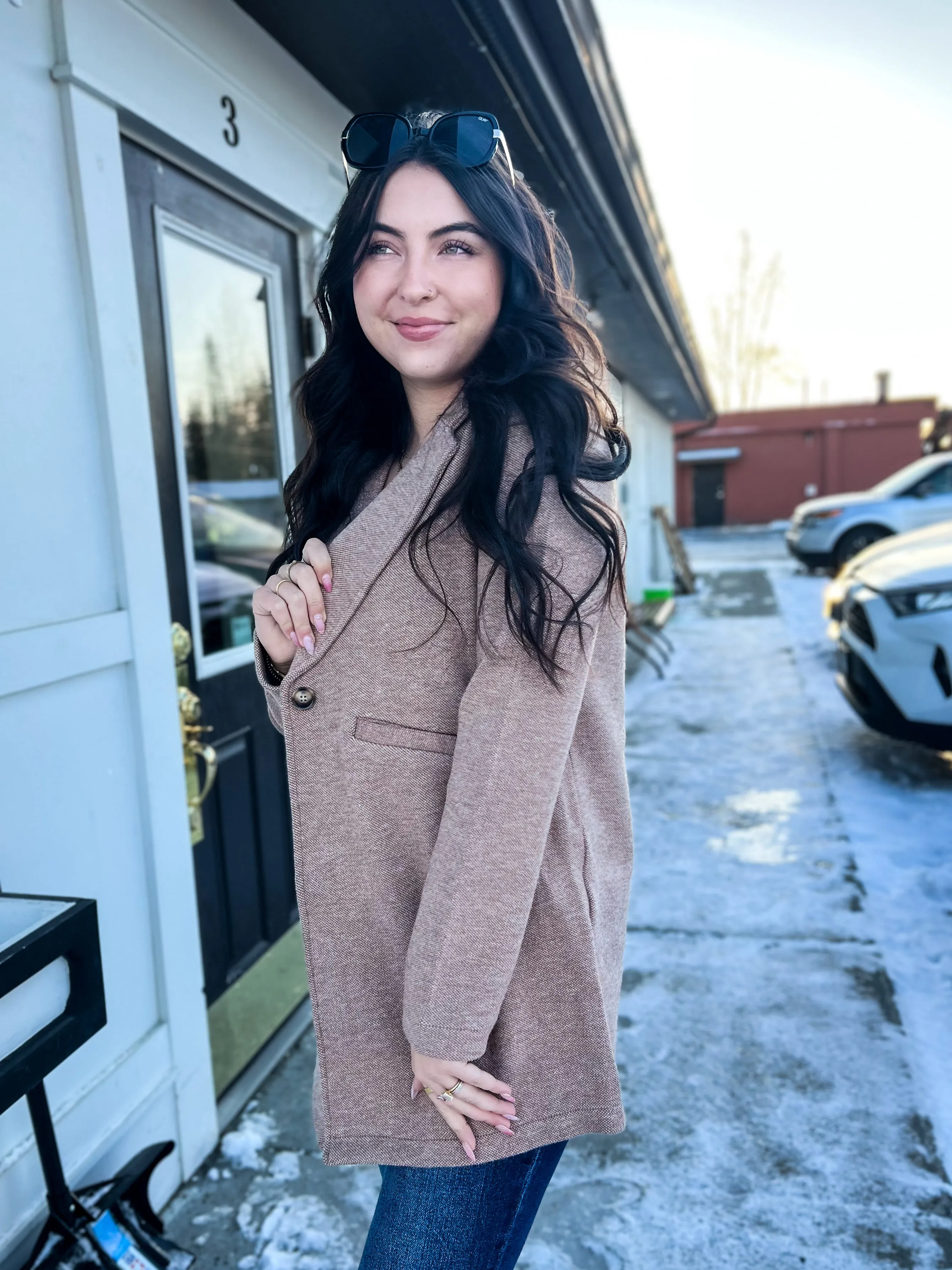 Kenzie Coat- Neutral Brown