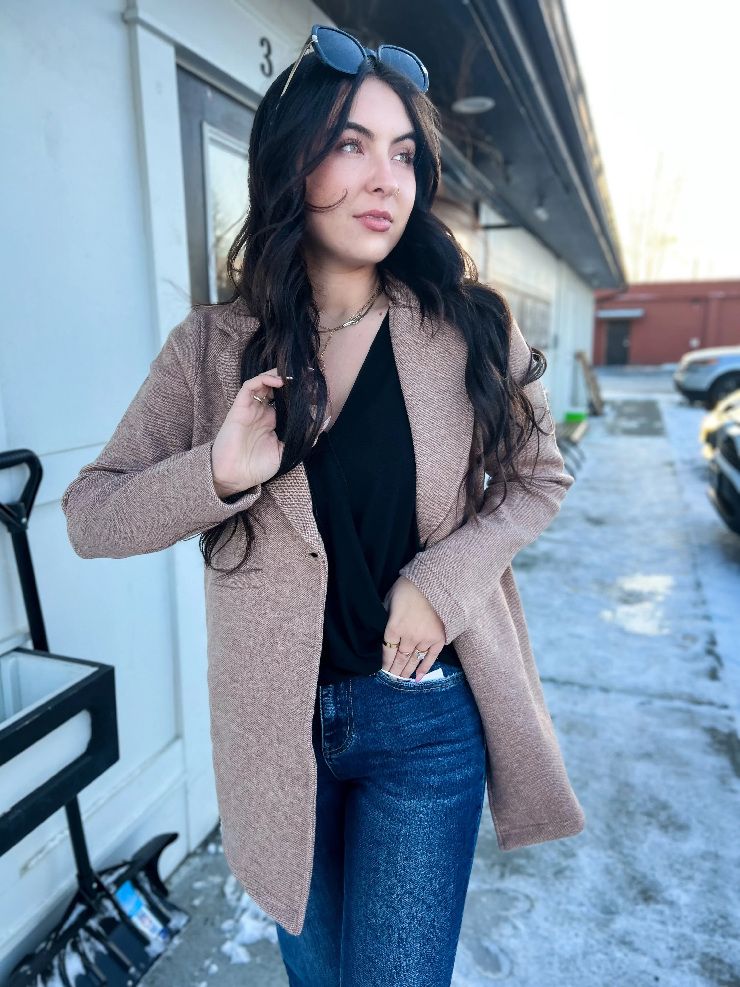 Kenzie Coat- Neutral Brown