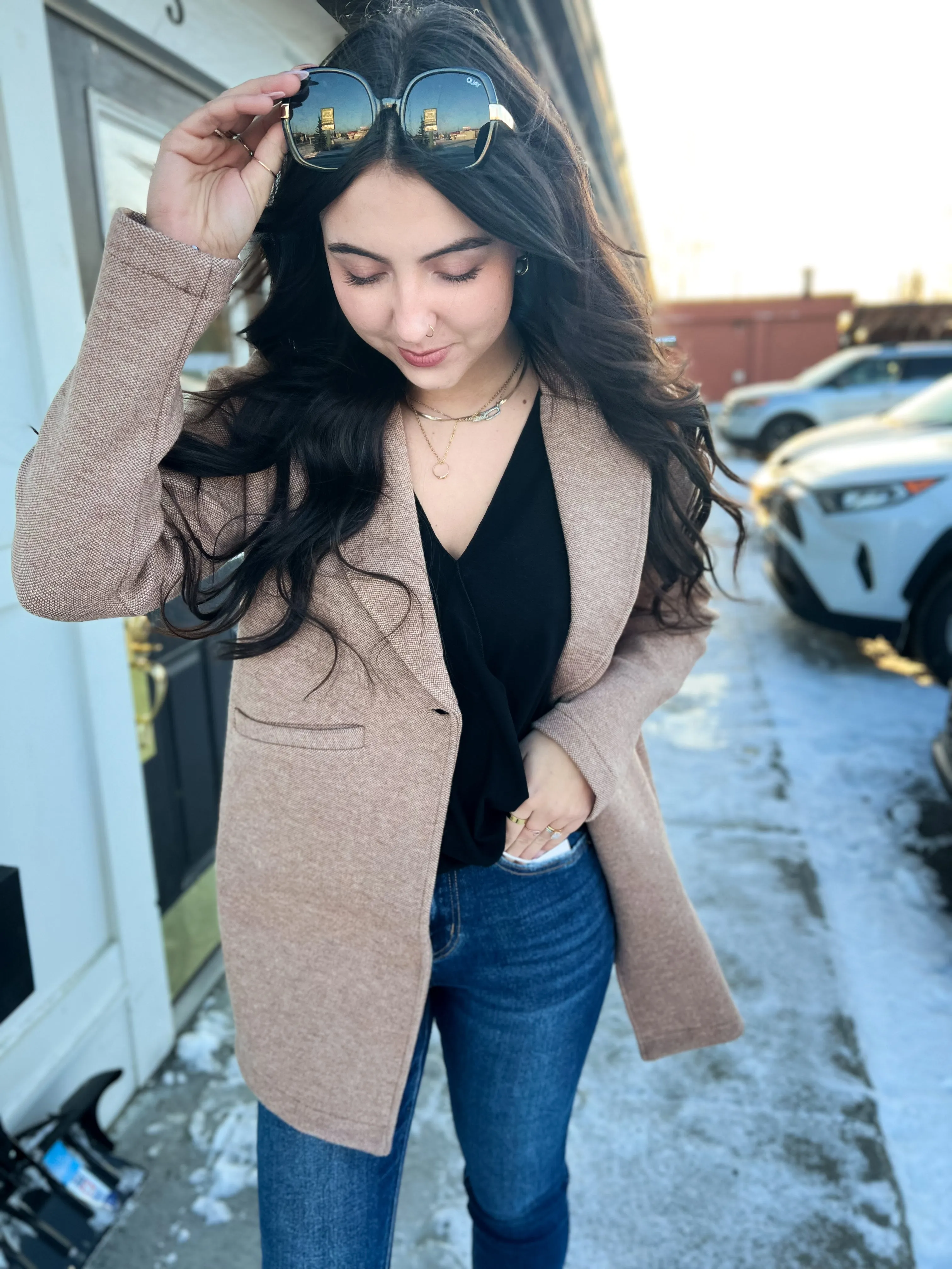 Kenzie Coat- Neutral Brown