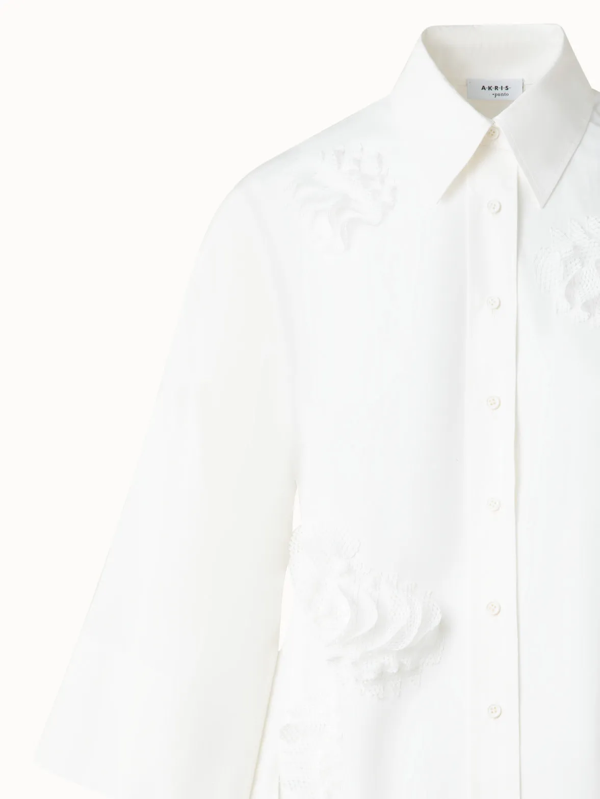 Kimono Blouse with 3D Carnation Detail