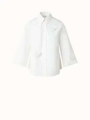 Kimono Blouse with 3D Carnation Detail