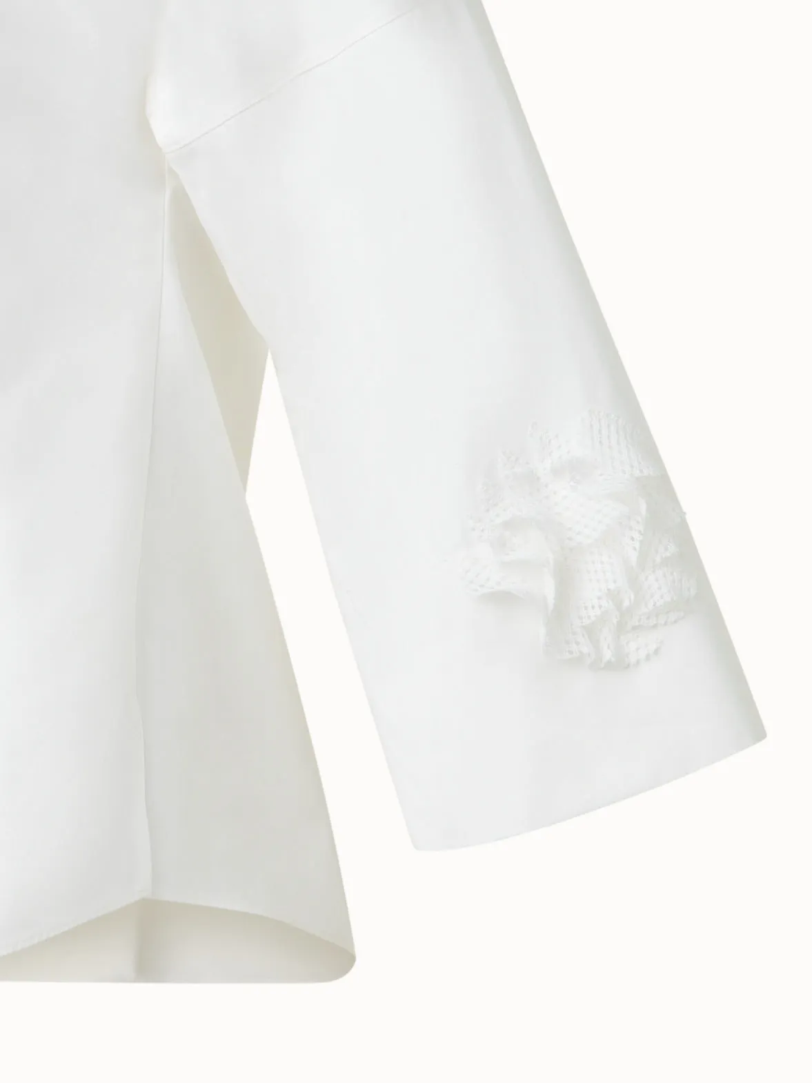 Kimono Blouse with 3D Carnation Detail
