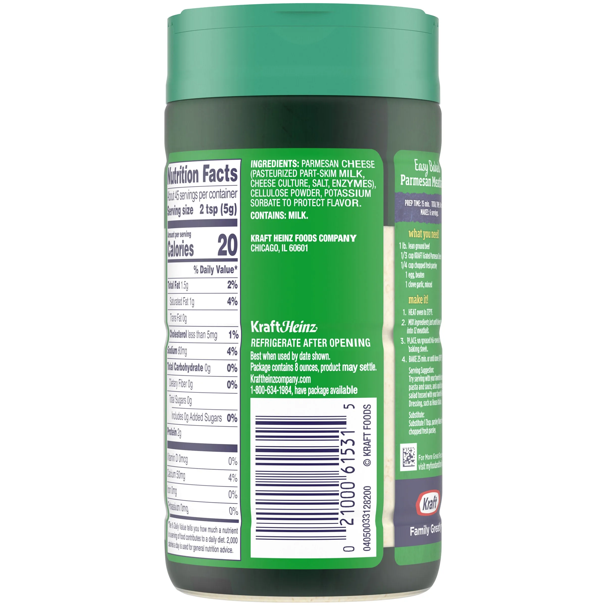 Kraft Grated Parmesan 8oz