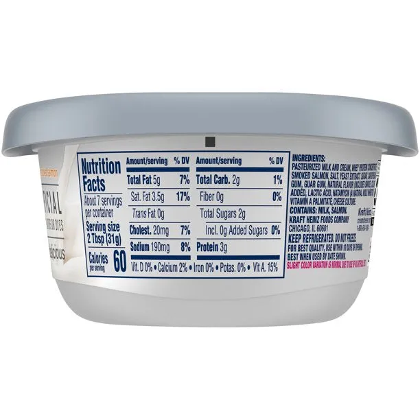 Kraft Philadelphia Smoked Salmon Cream Cheese 8oz