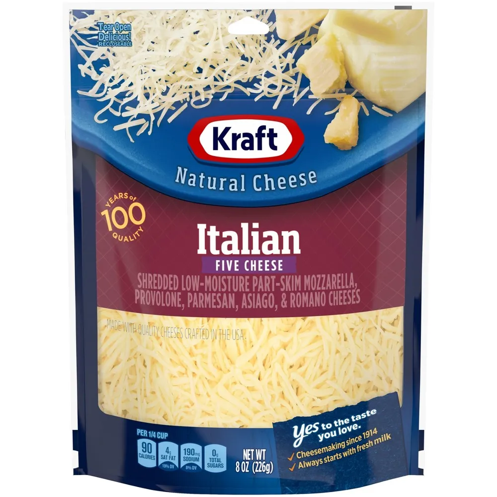 Kraft Shredded Italian 5 Cheese 8oz
