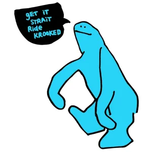 Krooked - Get It Strait 6" Sticker