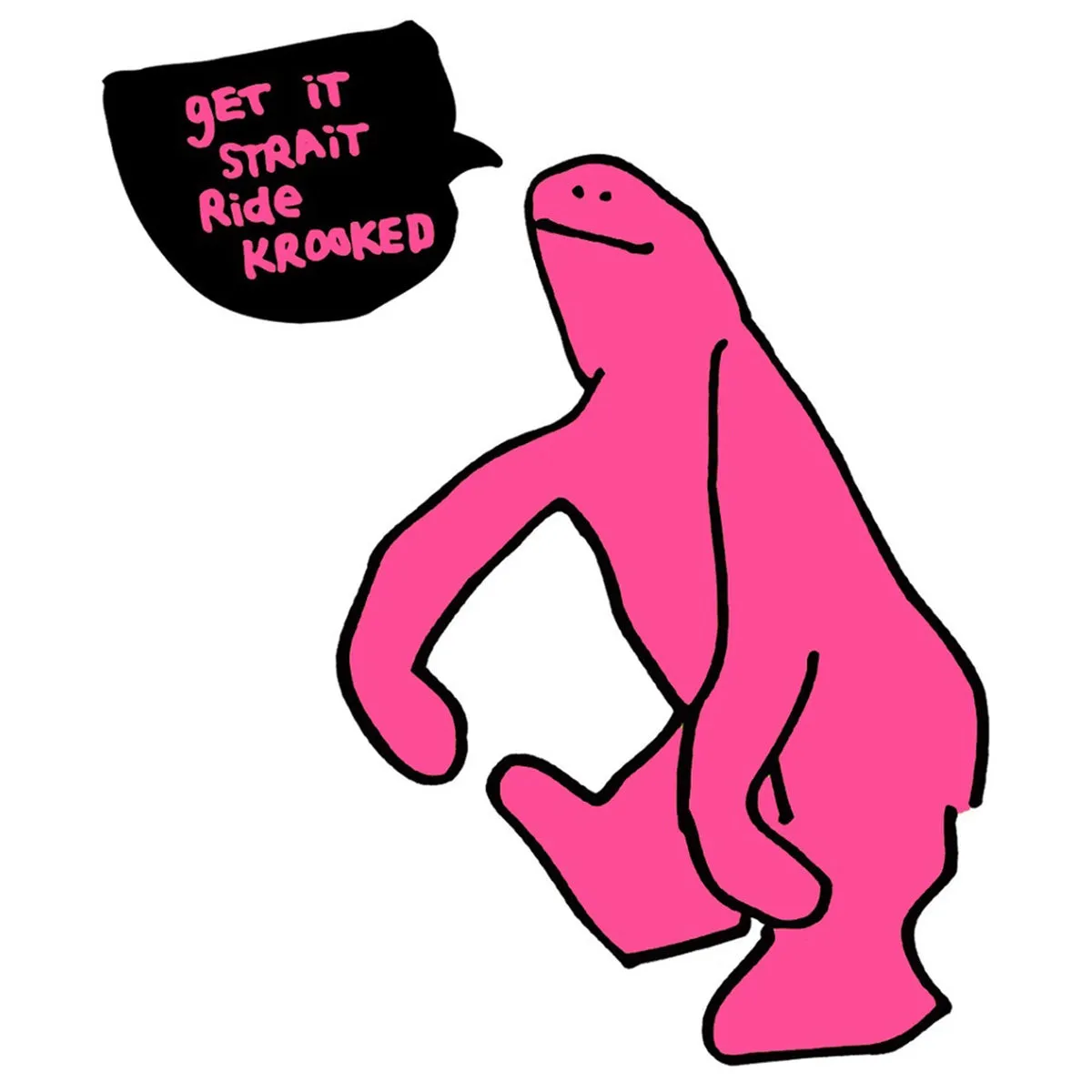 Krooked - Get It Strait 6" Sticker