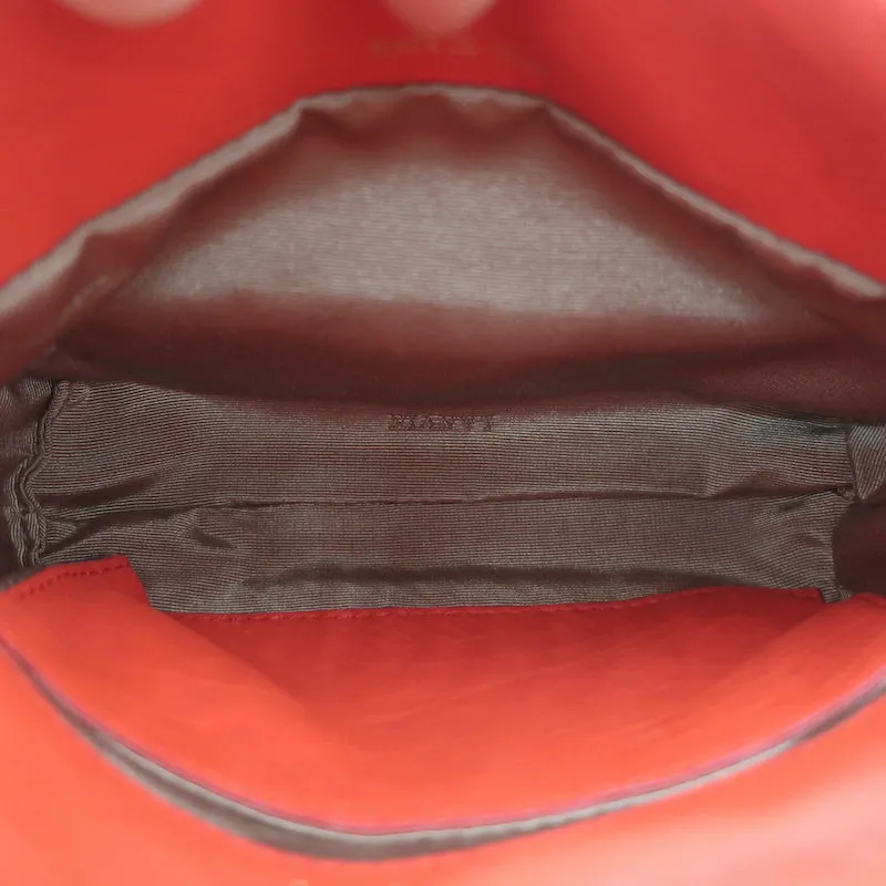 Lanvin Happy Mini Pop Crossbody Bag Red Quilted Leather