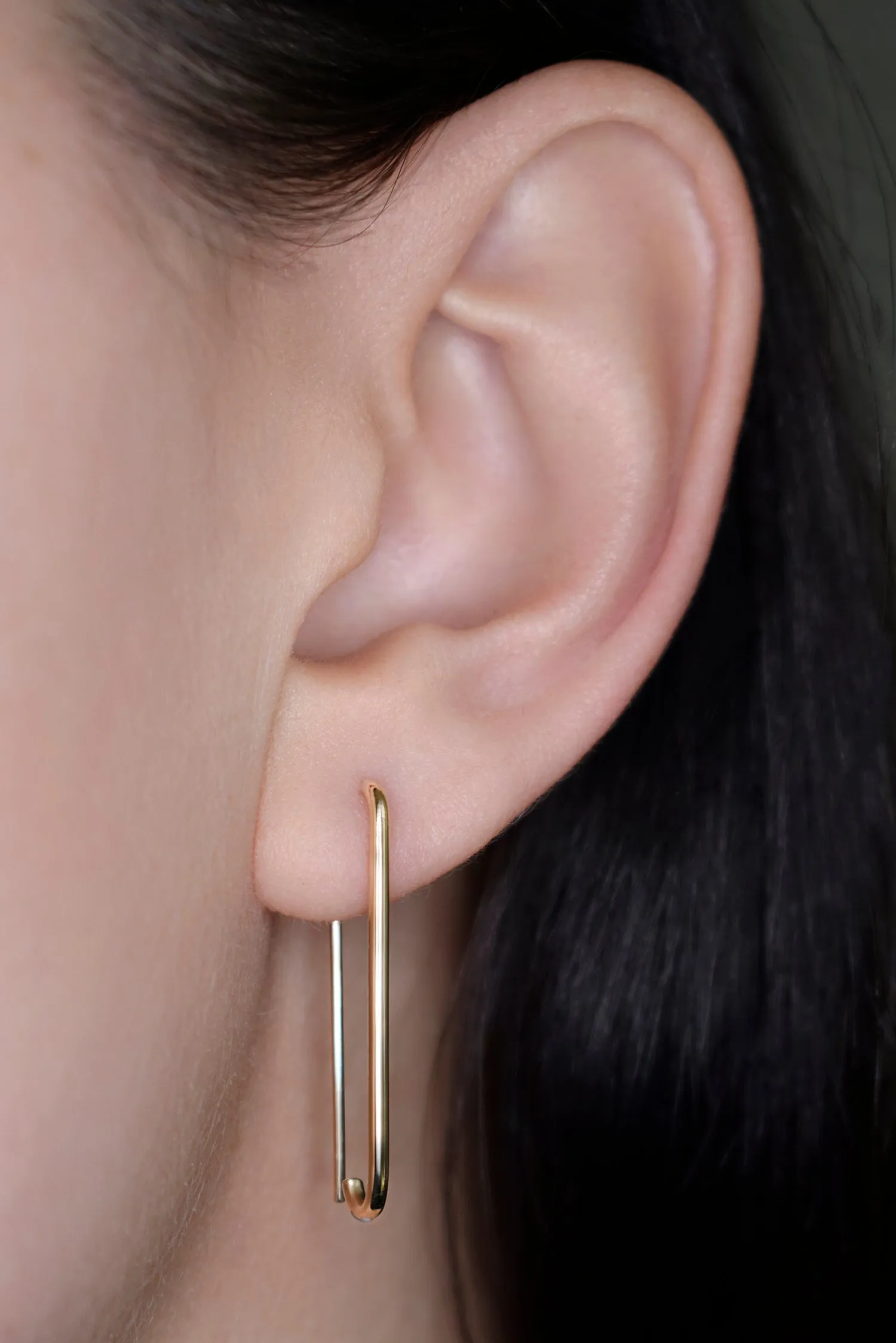 Large Paperclip Earring