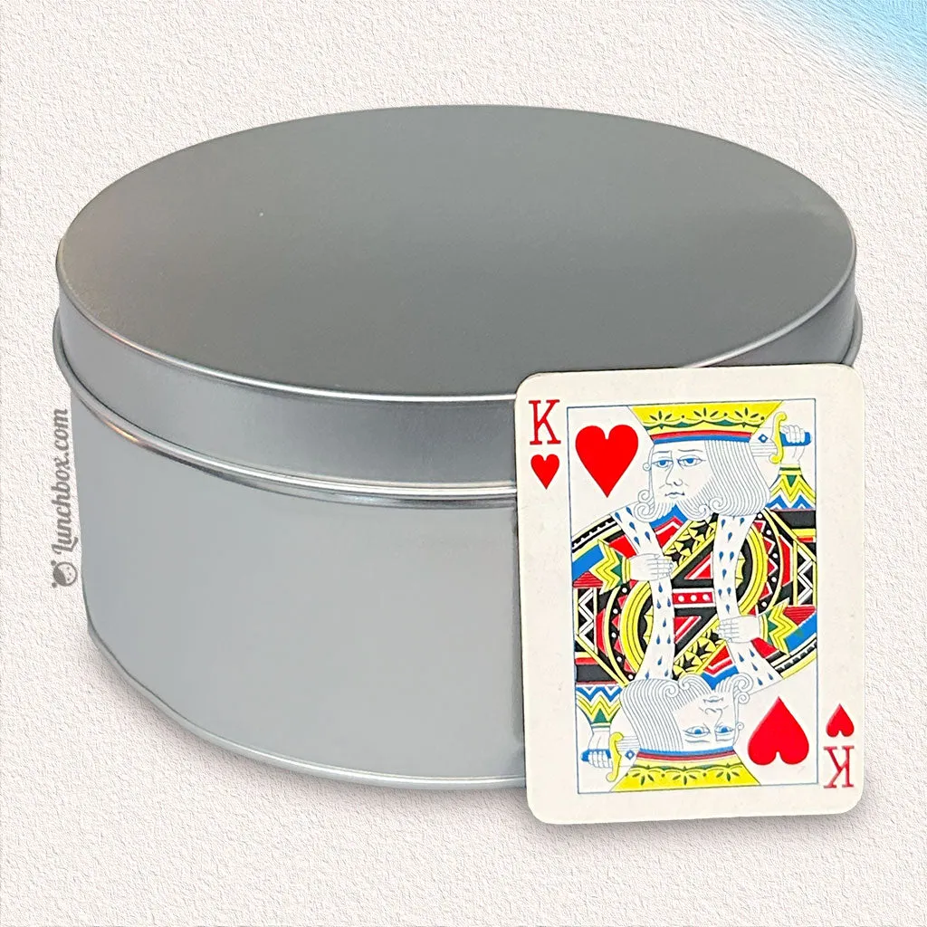 Large Round Tin Box