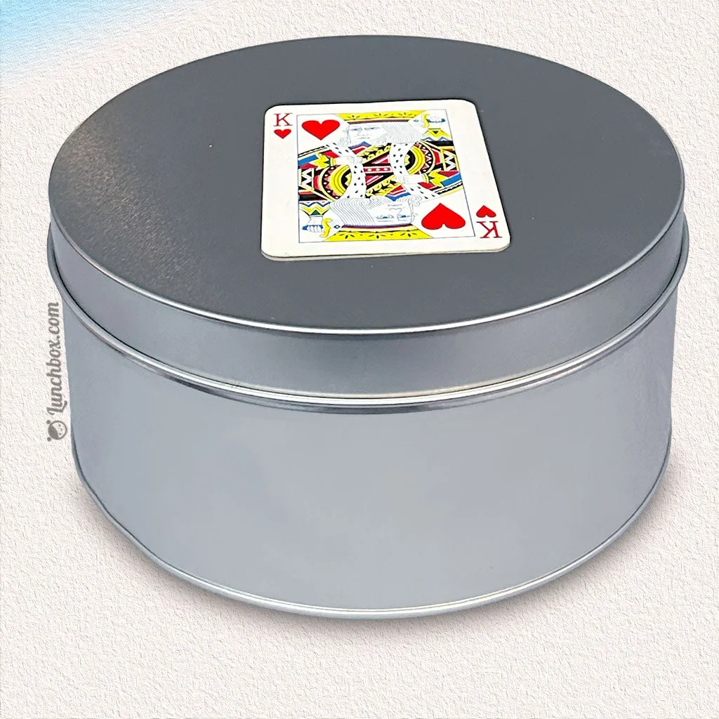 Large Round Tin Box