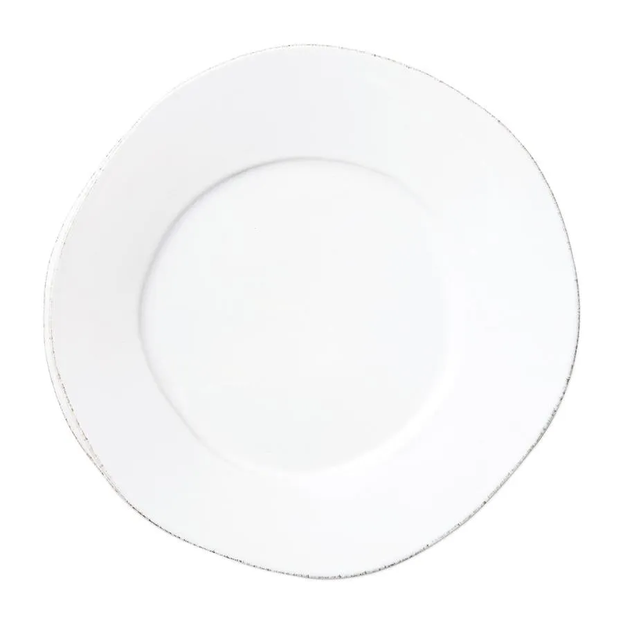 Lastra European White Dinner Plate