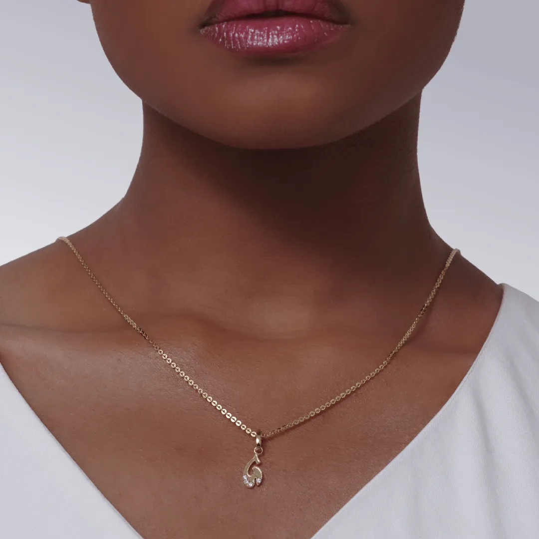 Letter G Initial Pendant